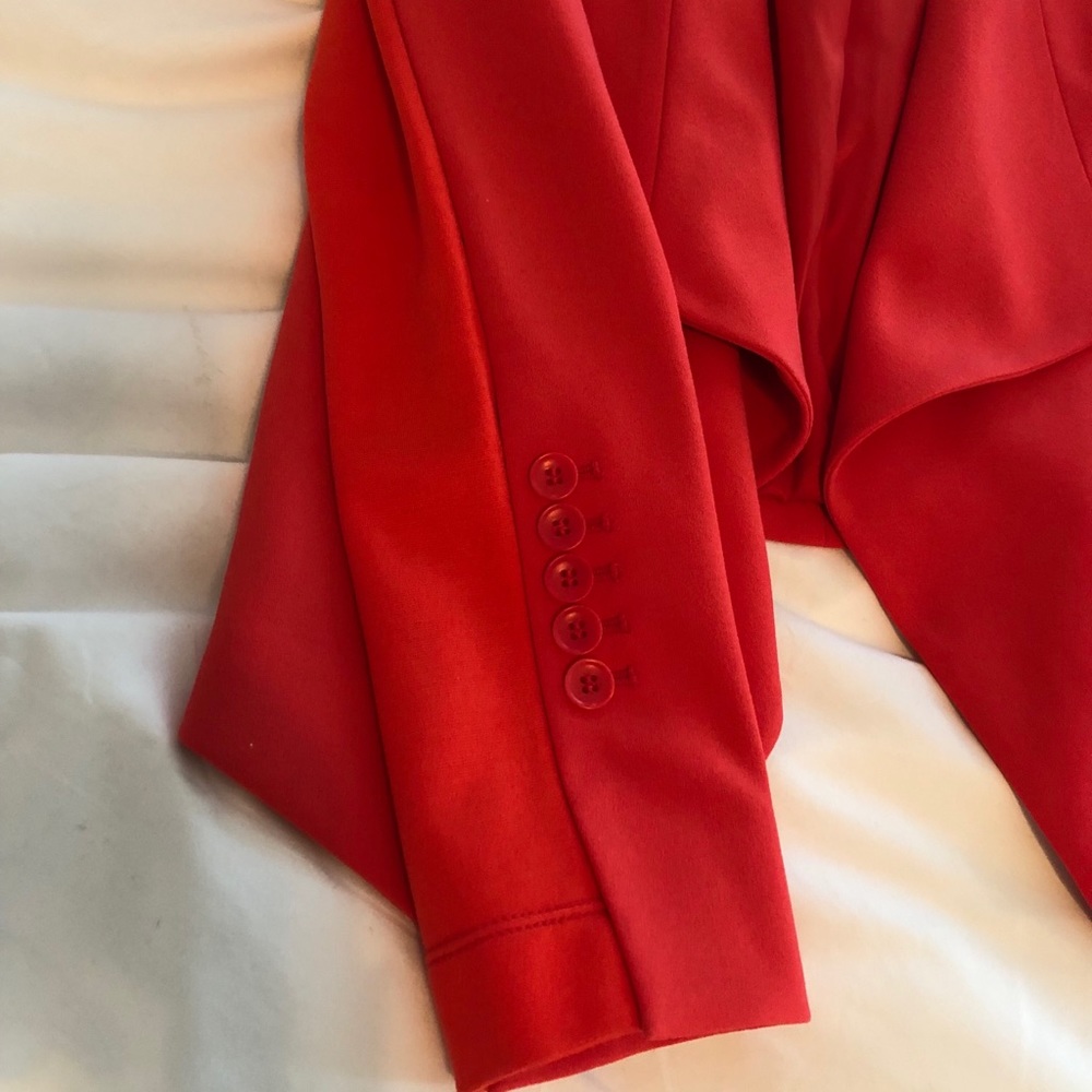 BCBGMAXAZRIA Salmon Coral Waterfall Blazer - Picture 2 of 5